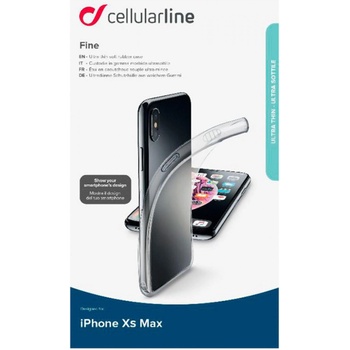 Image 1 of Cellularline Силиконов гръб Cellular Line за iPhone XS Max - Прозрачен (8018080334108)