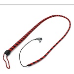 Kiotos Leather Whip Black & Red 140cm