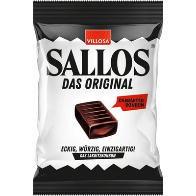 SALLOS Salmiak-lékořicové bonbony, extra silné Das Original 150 g