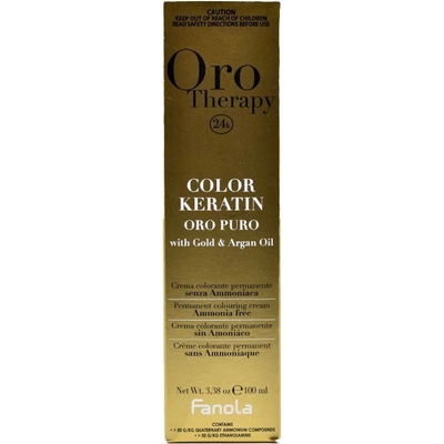 Fanola Oro Therapy 24K Color Keratin 8.34 Light Blonde Golden Copper 100 ml