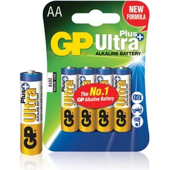 Image 1 of GP Batteries Батерии алкални GP Ultra Plus, AA, 1.5V, 4бр (GPBAULTRALR6)