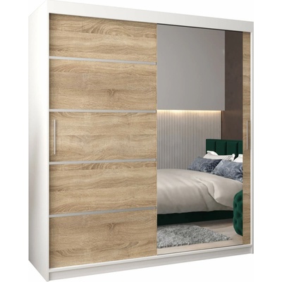 Wilsondo Alyxia II 180x 200 cm biela/dub sonoma