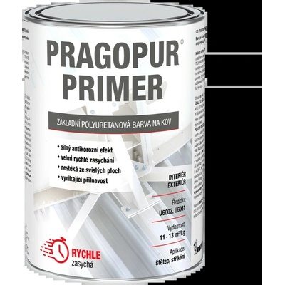 PRAGOPUR Primer, základná polyuretánová farba 0110 šedá, 1kg