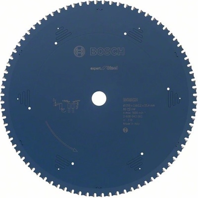 Bosch pílový kotúč na kov Expert for Steel 355 x 25,4 x 2,6 mm, 80 1ks 2608643062