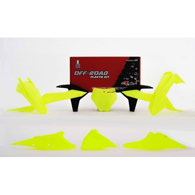 Rtech sada plastov KTM neon žltá 6 dielov vr. L krytu vzduch filtra