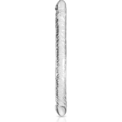 Pure Jelly Голямо двойно гъвкаво джели дилдо Pure Jelly прозрачно 44 см