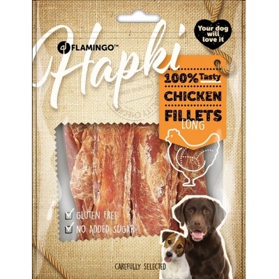 Flamingo Snacks Hapki Strips with chicken - дълги пилешки филенца 170 гр, Белгия - 501357