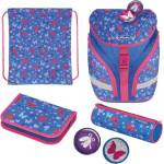 Herlitz Ученически комплект чанта-раница, мешка, несесери + значки SOFTLIGHT PLUS BUTTERFLY - Herlitz