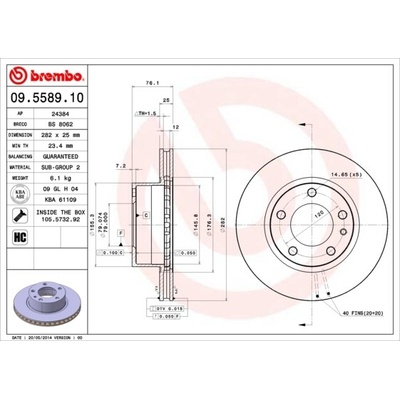 BREMBO 14.3161.10