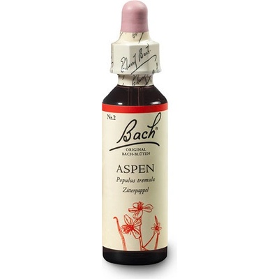 Bachovy originální květové esence Topol osika Aspen 20 ml
