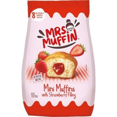 Mrs. Muffin Mini Muffins Strawberry filling 200 g