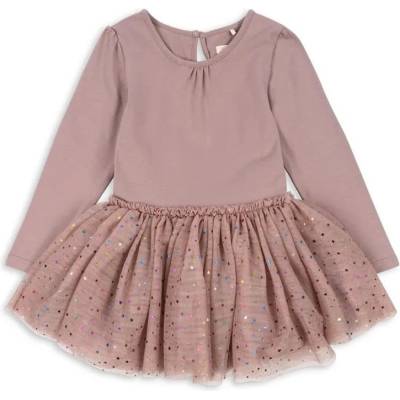 Dívčí šaty Konges Sløjd FAIRY BALLERINA DRESS GRS béžová mini