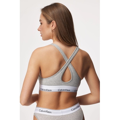 Calvin Klein Сутиен Calvin Klein Modern Cotton Bralette подплатен XS сив