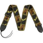 Fender 2'' Monogrammed Black/Yellow/Brown Колан за китара (0990681000)