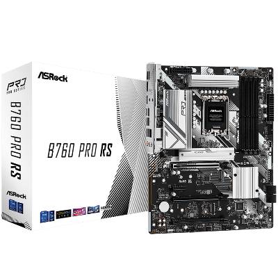 Дънна платка ASROCK B760 Pro RS (Intel 1700, 4xDDR5, 2x Hyper M. 2, 1x M. 2, Dragon 2.5G LAN, HDMI, DP) ATX (67755)