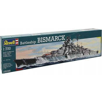 Revell slepovací model Bismarck 1:700