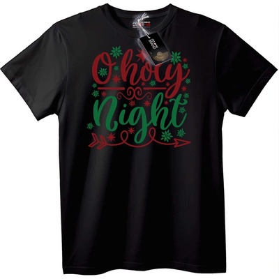 NOONEBRAND Тениска Коледна O Holy Night - XL, Black
