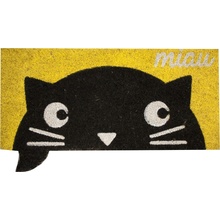 Home Elements Rohožka Miau žlutá 32 x 68 cm