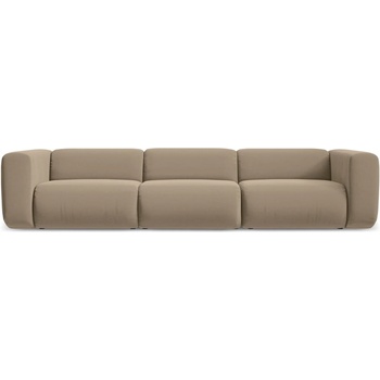 makamii Бежов кадифен диван 319 cm Ekahi - Makamii (EKAHI_4S_3_P1_C20)