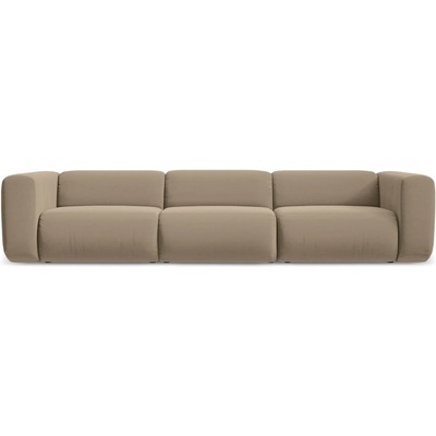 makamii Бежов кадифен диван 319 cm Ekahi - Makamii (EKAHI_4S_3_P1_C20)