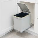Gollinucci Výsuvný odpadkový kôš - 16 L / Biela