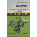Korum Supersteel Penetrator Hooks Barbless vel.12 10 ks
