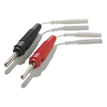 Image 1 of Mystim Adapter Lead Wire for 2mm Plug to Banana Plug 2 pcs