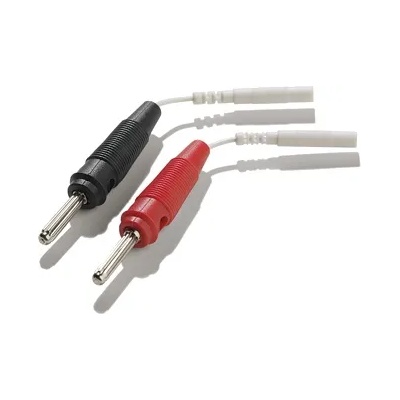 Mystim Adapter Lead Wire for 2mm Plug to Banana Plug 2 pcs