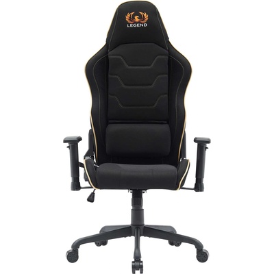 RFG Геймърски стол RFG Move Legend, Butterfly механизъм, полипропиленова основа, до 150 kg, черно-златист