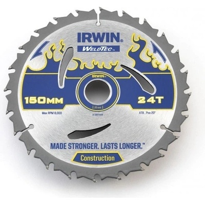 Irwin Pilový kotouč 190 x 30 mm, 40 zubů, MPP, pro ruční pily, WeldTec IP190/40