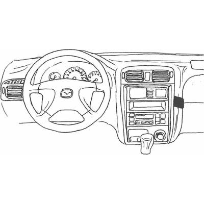Konzole pro držák mobilního telefonu do Mazda 626