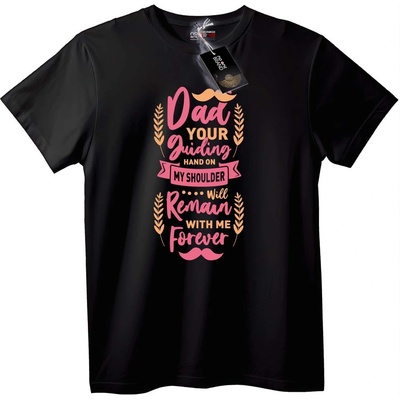 NOONEBRAND Тениска Бащината ръка завинаги - M, White