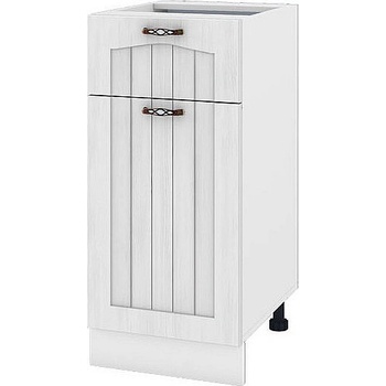 ИРИМ Долен кухненски шкаф Сити БФ-Бяло фладер-04-74 ляв 40 см