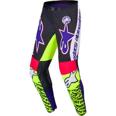 Alpinestars SUPERTECH DIRT STUDIOS 2025 bielo-fialovo-ružovo-žlté