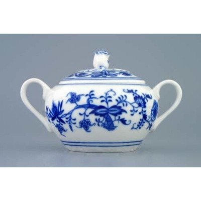 Dubí porcelán cibulák cukřenka s oušky s víčkem bez výřezu 0,30 l