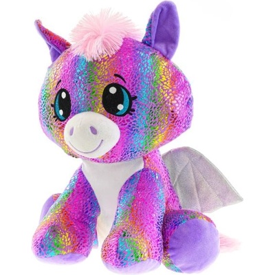 Mikro Пегас плюшен цветен 24см седящ