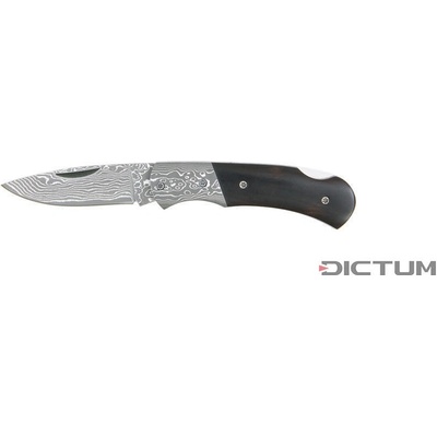 DICTUM 719754 - Folding Knife Suminagashi, Ebony Wood, Small