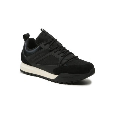 Calvin Klein Jeans Сникърси Toothy Runner Low Laceup Mix YM0YM00710 Черен (Toothy Runner Low Laceup Mix YM0YM00710)