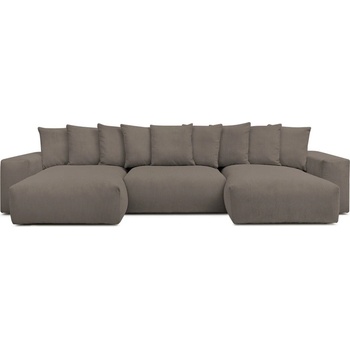 Bobochic Сиво-кафяв ъглов диван от рипсено кадифе Voltaire - Bobochic Paris (WT-DNUU-N----W_1 P1087)