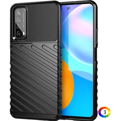 Huawei P smart 2021/Y7a Удароустойчив Twill Texture Калъф и Протектор