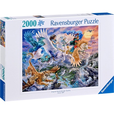 Ravensburger Пъзел Ravensburger от 2000 части - Пегас и приятели (12000806)