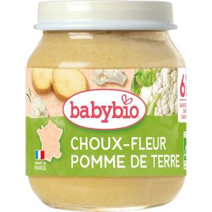 Babybio Био зеленчуково пюре Babybio - Карфиол и картофи, 6 м+, 130 g (3288130510386) - baby