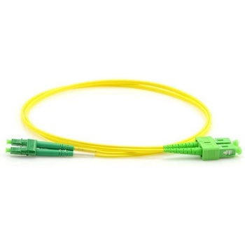Conneu LC/APC-SC/APC, Сингъл мод 9-125, Дуплекс, 3мм, 1м (CNFJ-LCASCAOS2DYE3mm-1)
