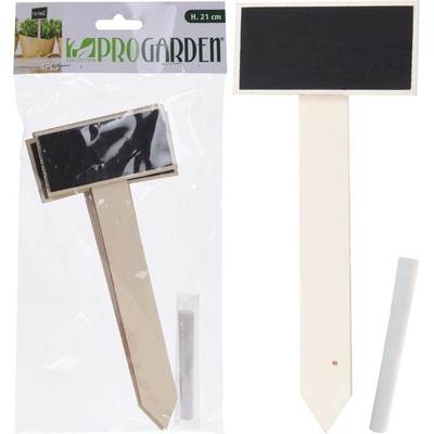 Cedulka zahradní v.21cm s křídou (4ks)