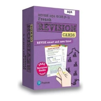 Pearson REVISE AQA GCSE French Revision Cards (with free online Revision Guide) - 2023 and 2024 exams