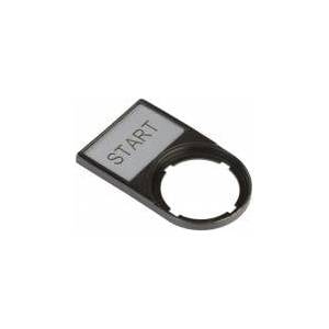Eaton Descriptive plate START 50x30mm black rectangular M22S-ST-GB1 216495