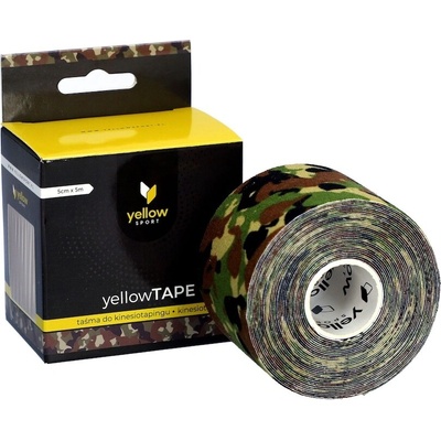yellowSPORT kineziologický tejp kamufláž 5 cm x 5 m