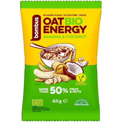 Bombus Oat energy banana & coconut ovesná kaše BIO 65 g – Zboží Dáma