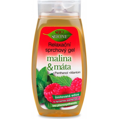 Bione Cosmetics Malina & Mäta relaxačný sprchový gél 250 ml