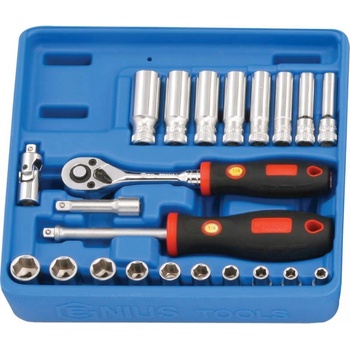 Genius Tools 1/4" 22 kusov GS-222M